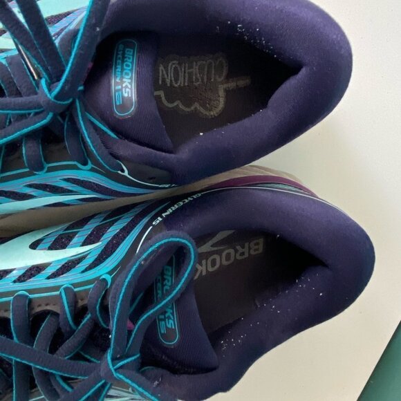 BROOKS Super DNA Running Shoes Blue Purple Womens Size 9.5 Good Condition - Picture 2 of 9